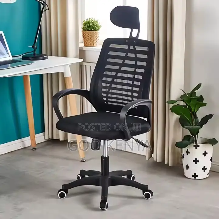 Office Chair ; Adjustable Mesh Headrest Office Chair
