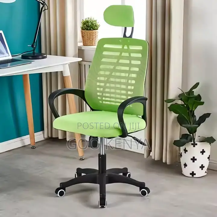 Office Chair ; Adjustable Mesh Headrest Office Chair