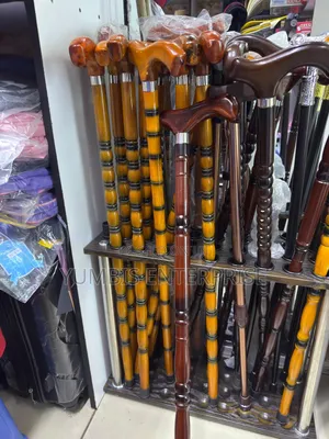 Strong Wooden Walking Canes/Sticks With A Rubber At Bottom