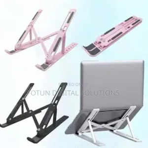 Simple Laptop Riser –White Plastic Design for Home or Office