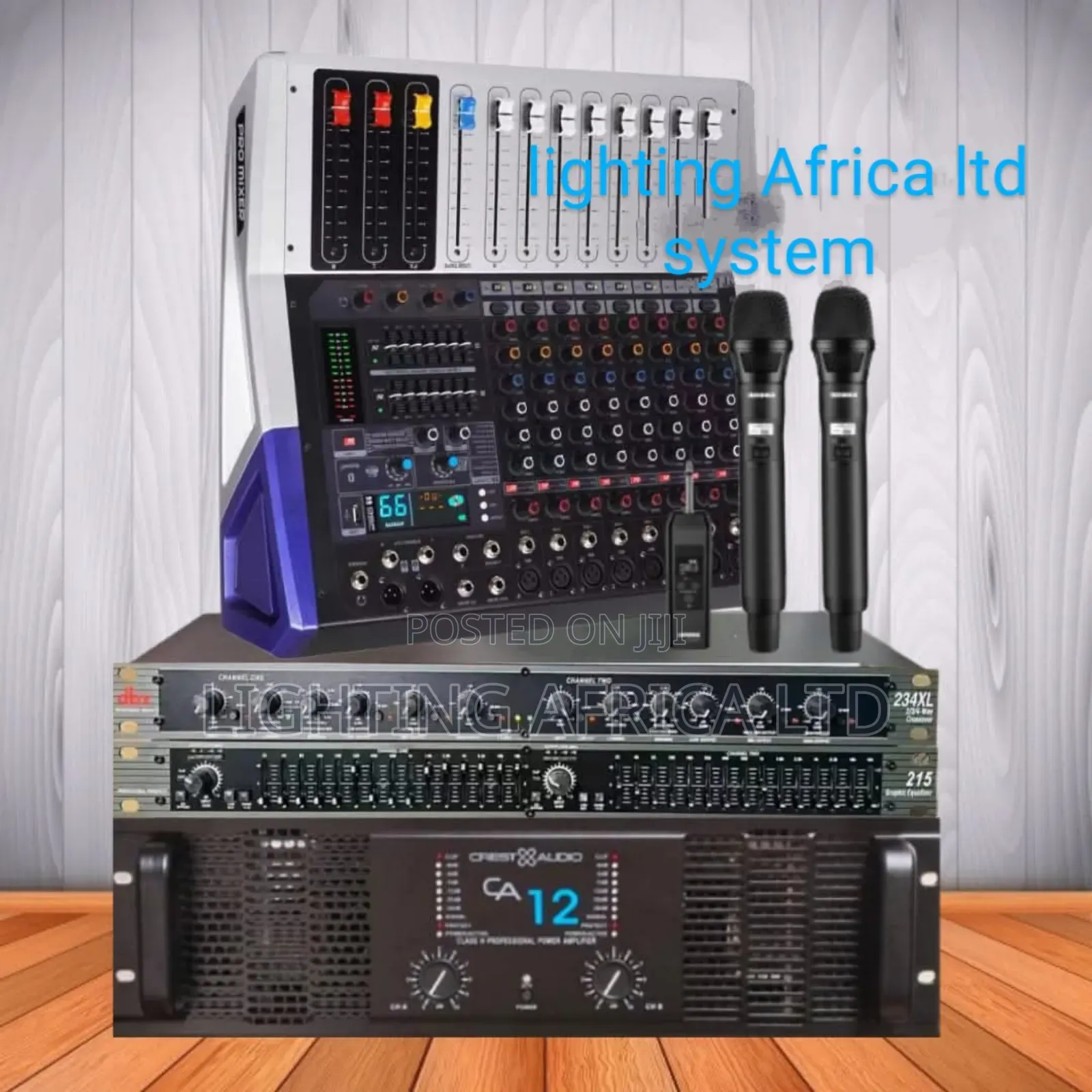 Mini Sound System With 8ch Pro Powered Mixer