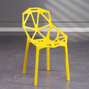 Dininig Chair:Plastic Adult Fashion Simple Dining Chair
