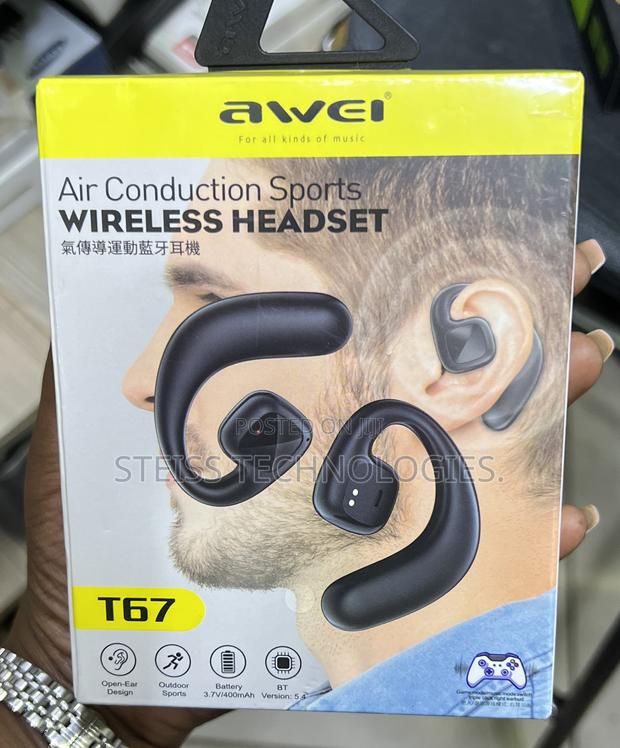 T67 Awei Air Induction Wireless Headset - thumbnail 3