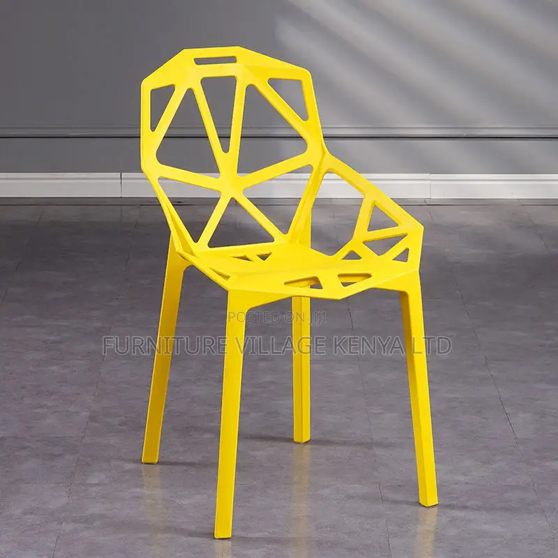 Dining Chair:Indoor Outdoor Plastic Leisure Dining Chair