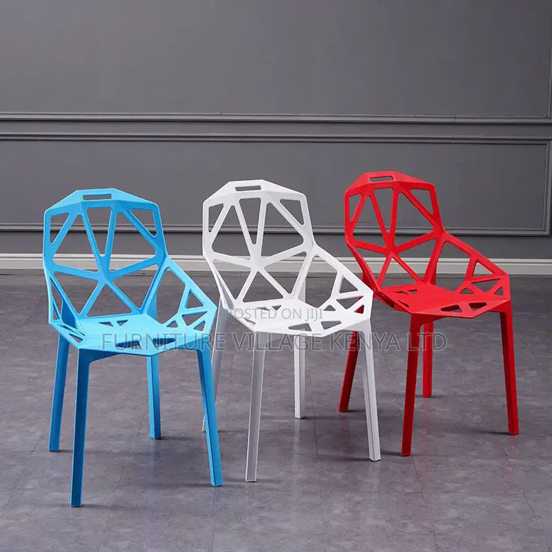 Dining Chair:Indoor Outdoor Plastic Leisure Dining Chair
