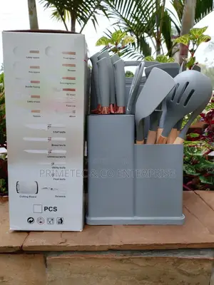 19pc Executive Silicone Spoonscolor: Grey