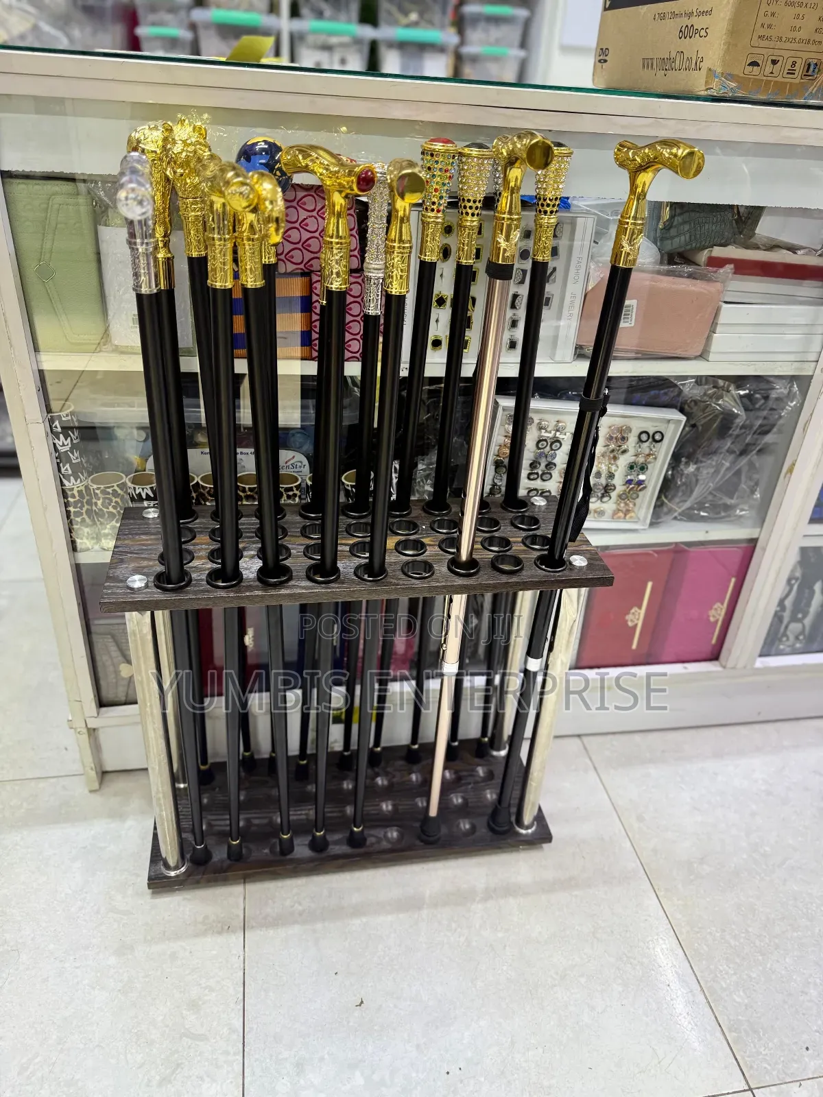 Gold Handles Walking Sticks With Sword For Weddings Etc