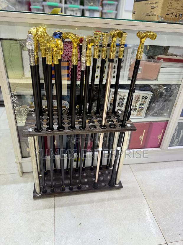 Gold Handles Walking Sticks With Sword For Weddings Etc