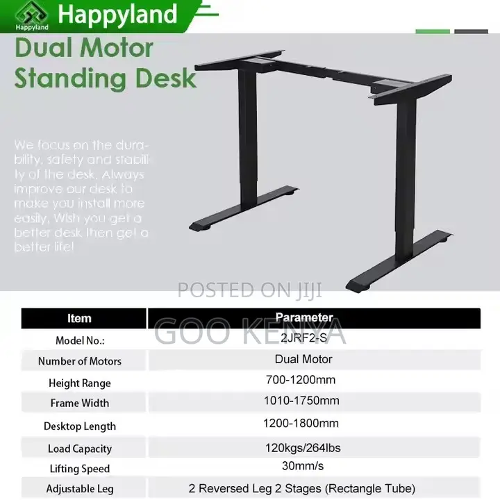 Office Desk ; Adjustable Height Electric Stand Table
