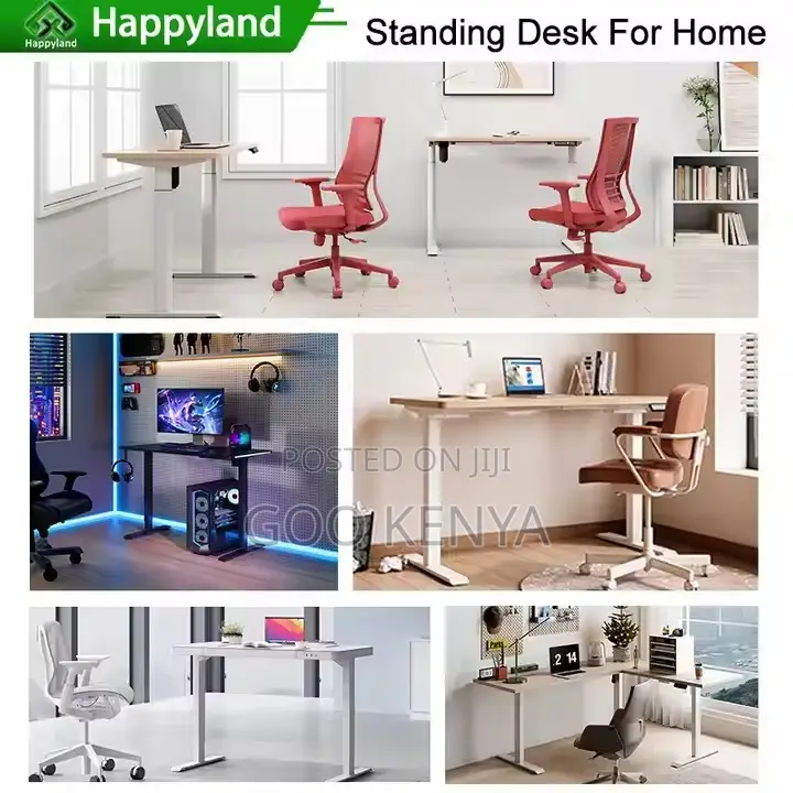 Office Desk ; Adjustable Height Electric Stand Table