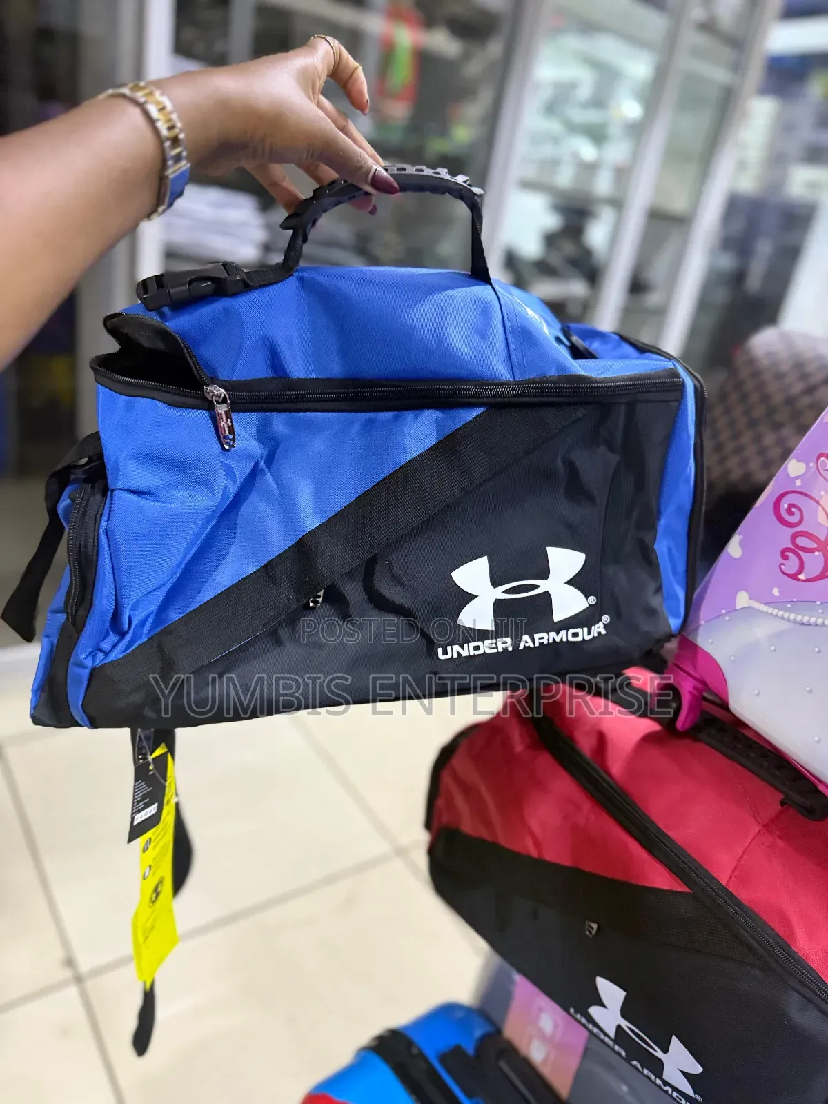 Blue Under Armour Waterproof Gym/Hiking/Sport Bags
