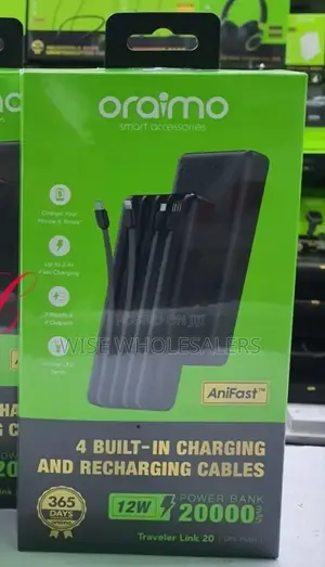 Oraimo Traveler Link 20 20000mah 12w Power Bank