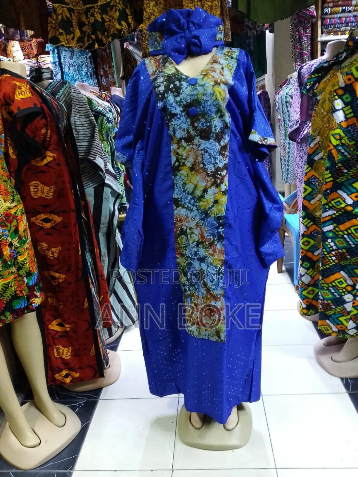 Fabric Kitenge Dress Free Sizes
