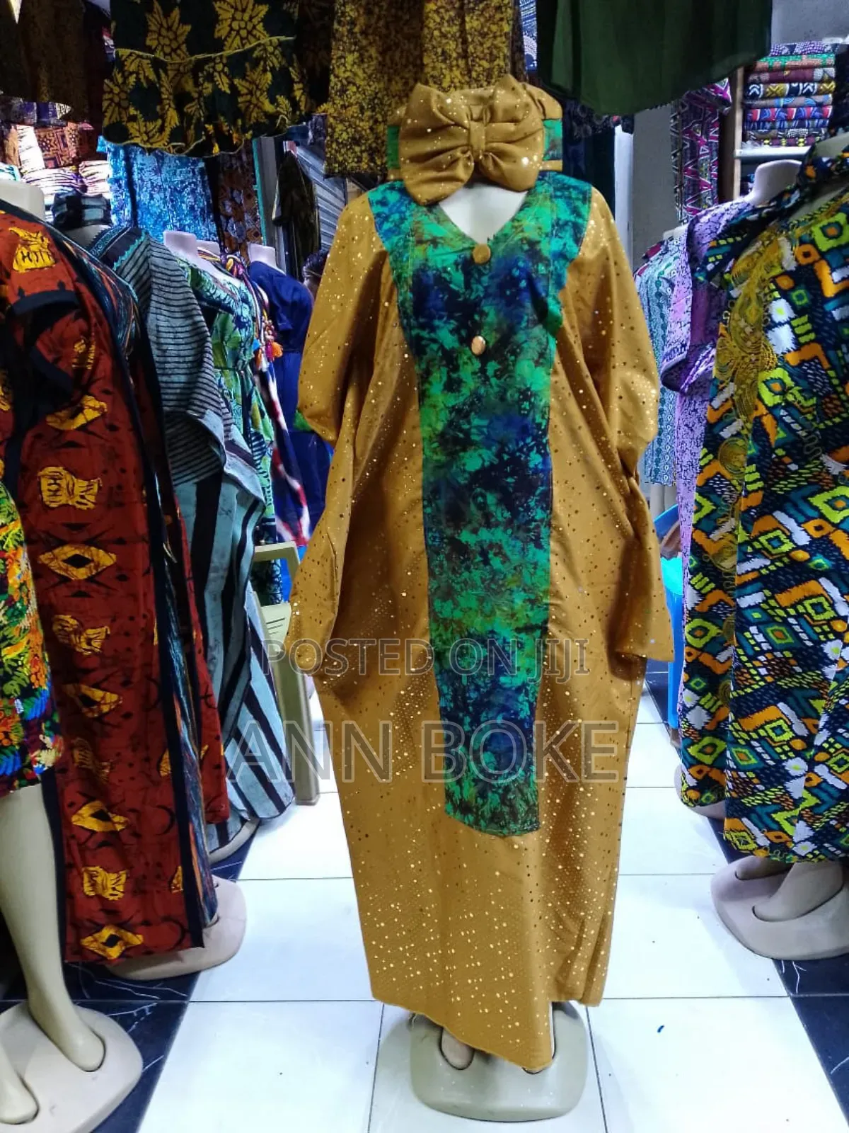 Fabric Kitenge Dress Free Sizes