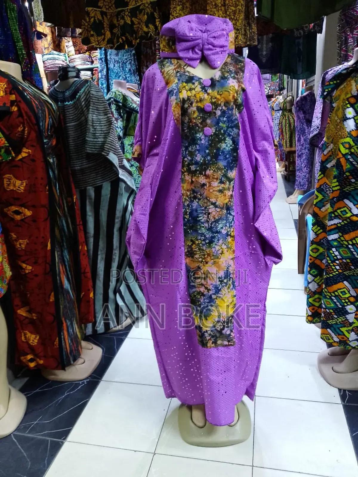 Fabric Kitenge Dress Free Sizes