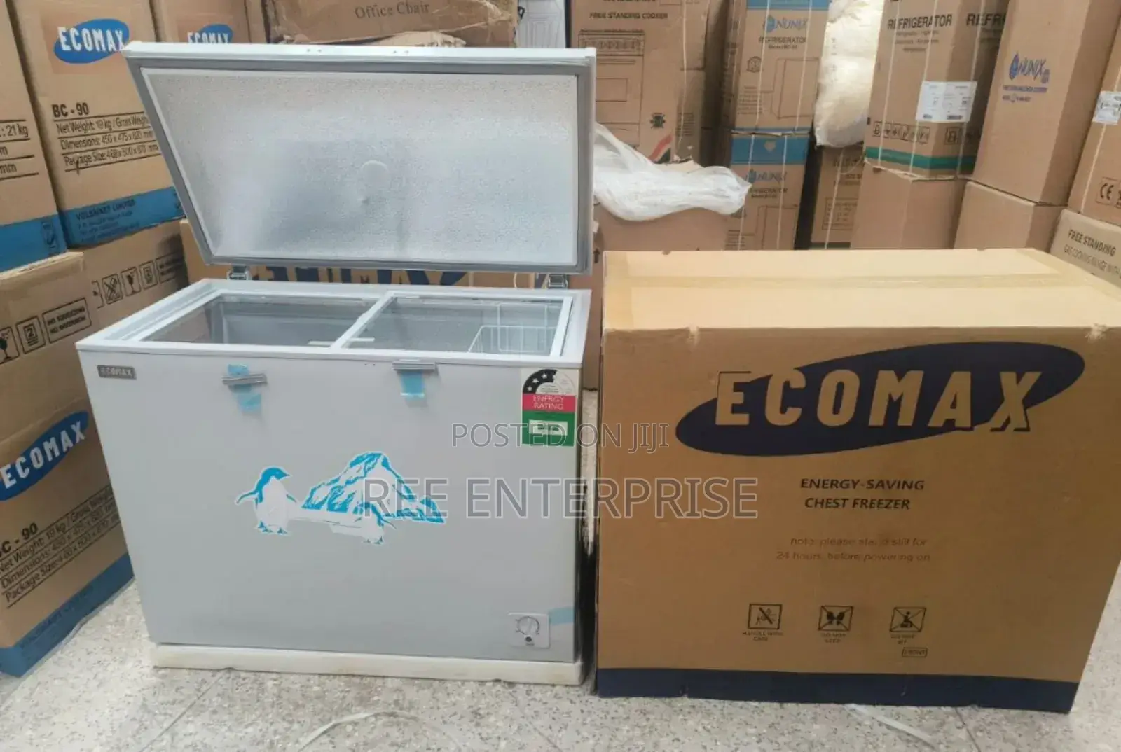 Versatile and Durable Ecomax Freezer 219litres