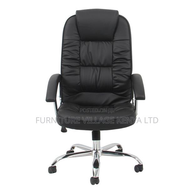 Office Chair:Leather Conference Room Boss Office Fixed Seat - thumbnail 3