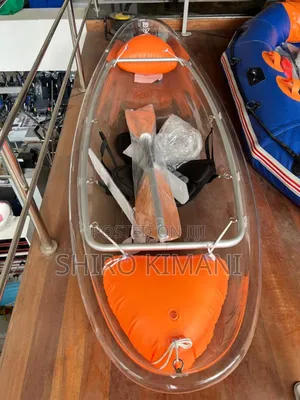 Clear Kayak With Paddles Rubber