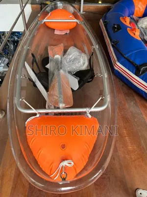 Clear Kayak With Paddles Rubber
