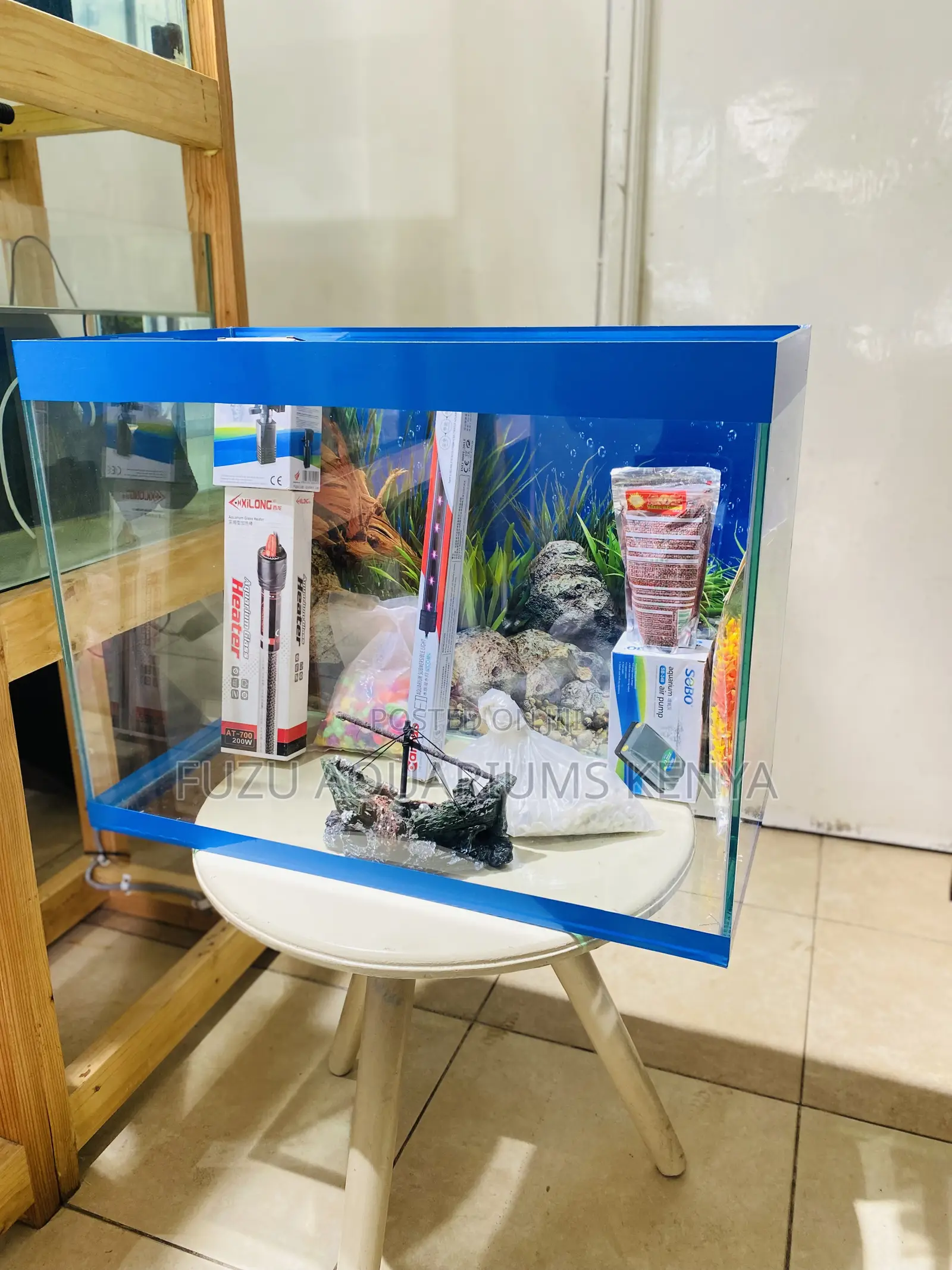 Aquarium With Led Lights Cabinet Stand
