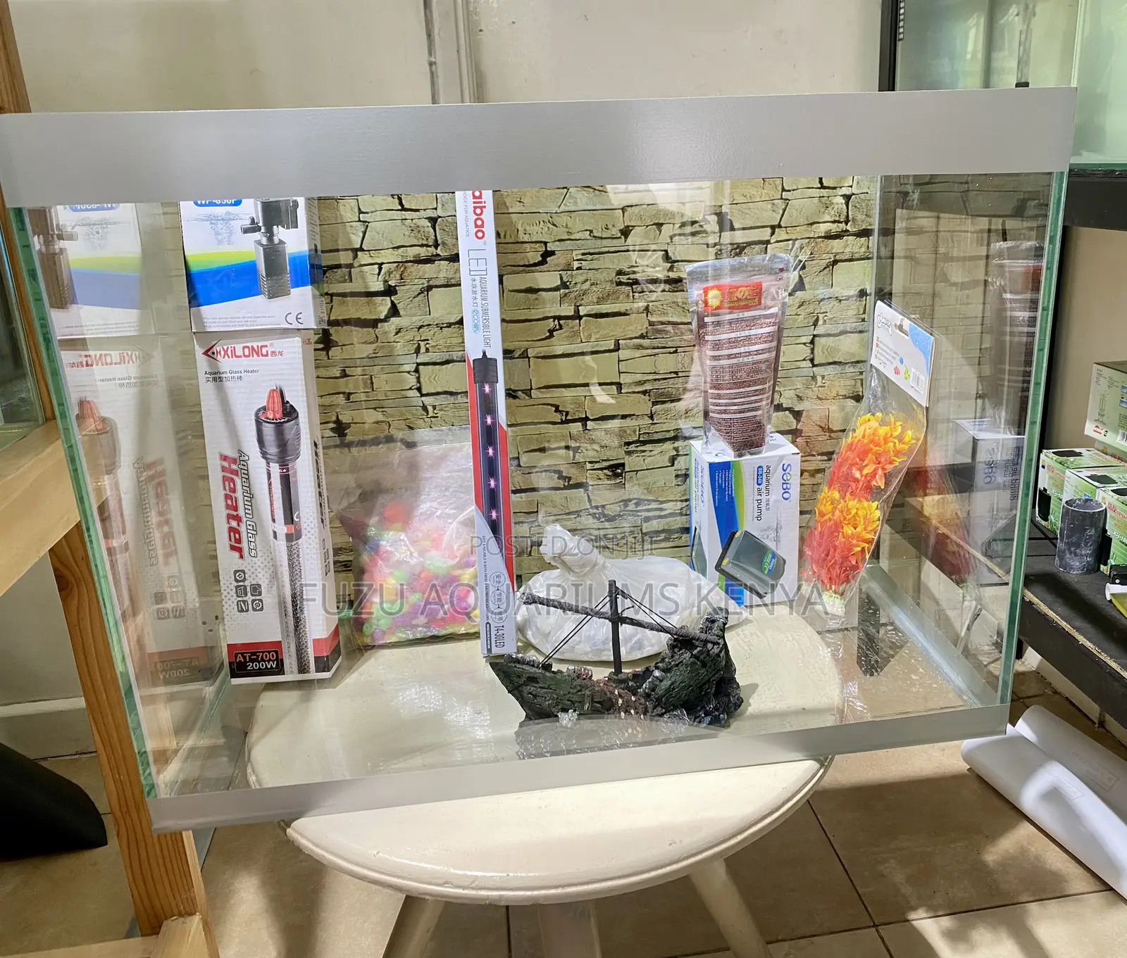 Stylish Aquarium Setup – Ready to Use