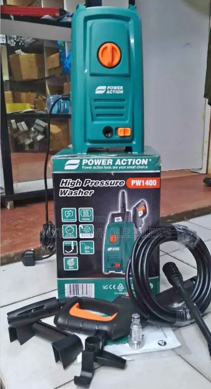 Electric Portable Car Washer Power Action