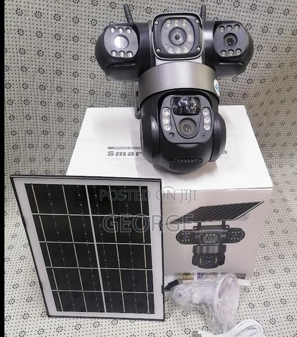 CCTV Survelliance 4g Camera Solar Triple Lens
