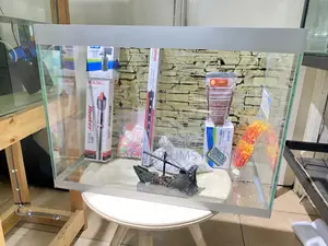 Modern Aquarium With Filtration Lights