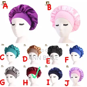 Sleeping Bonnets Material Silk Has an Elastic Band