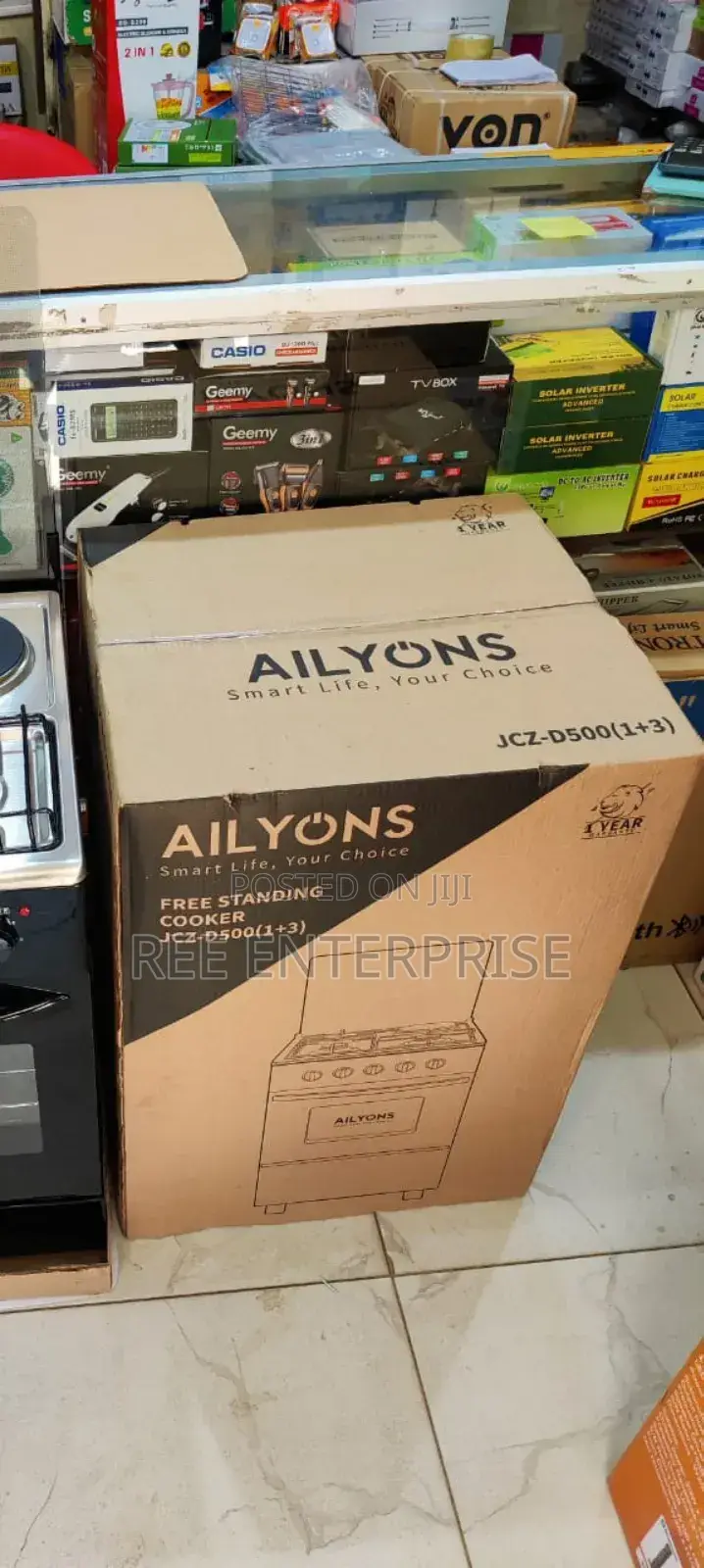 New Model Ailyons Standing Cooker 3g+1e 50cmx55cm