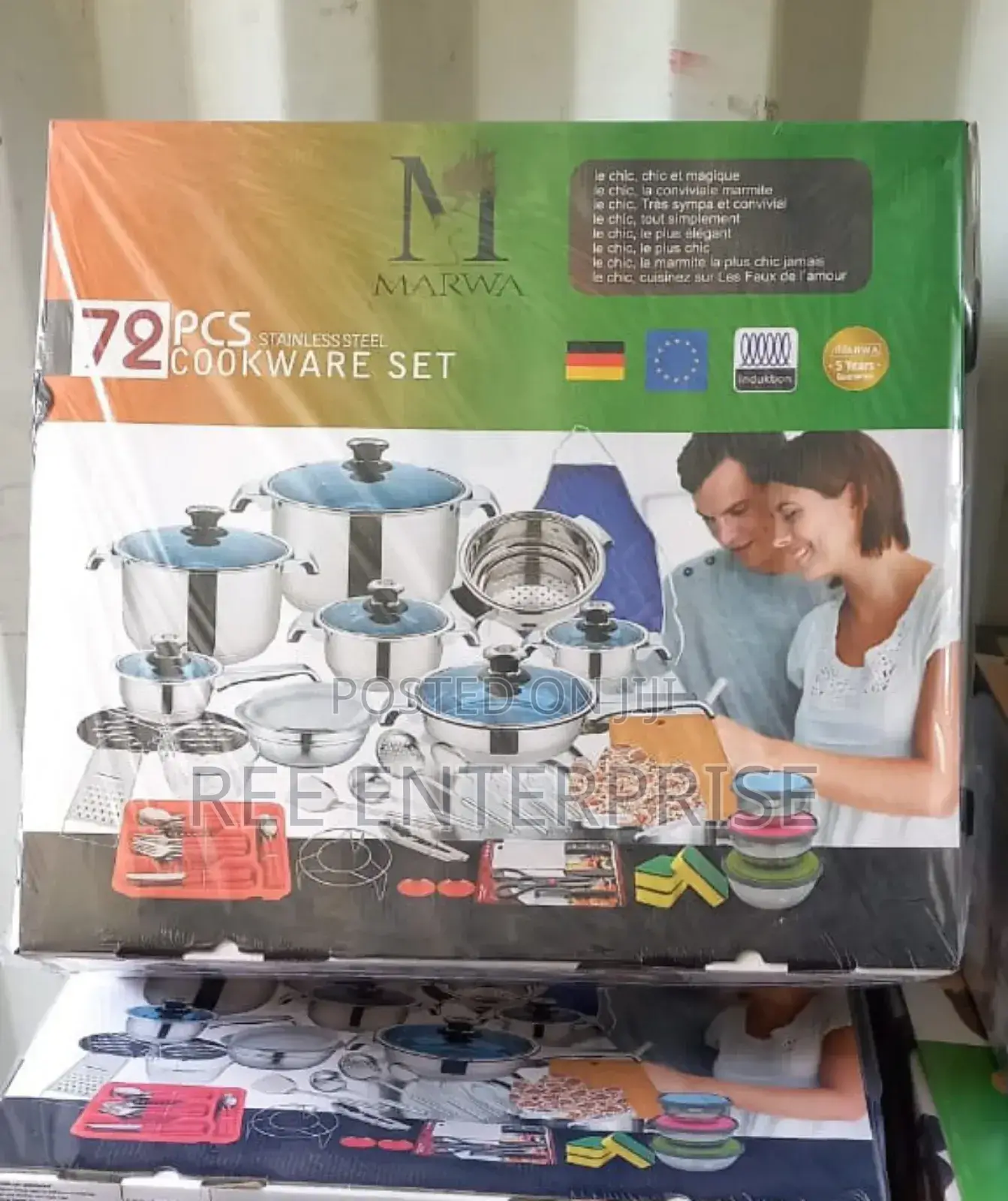 72pcs Marwaa Cookware Set
