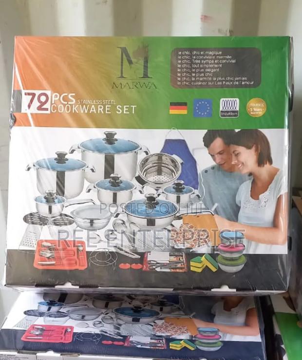 72pcs Marwaa Cookware Set