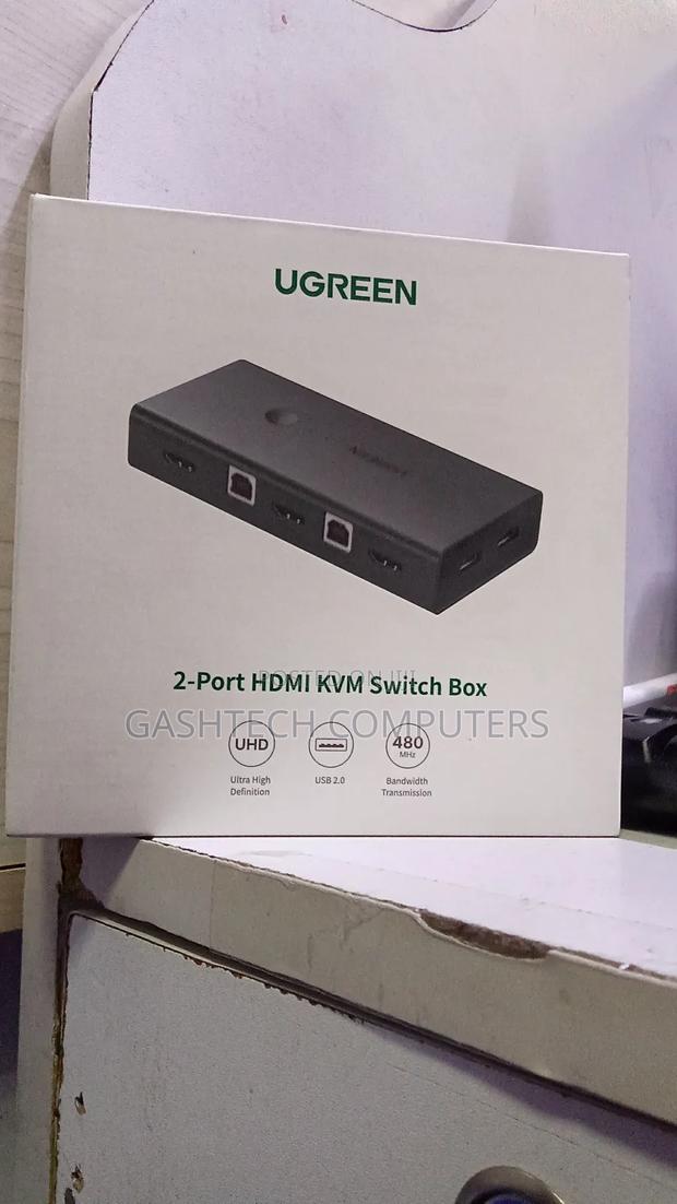Ugreen Hdmi Switch Box 2 in 1 Out KVM Switching Cm200 - thumbnail 2