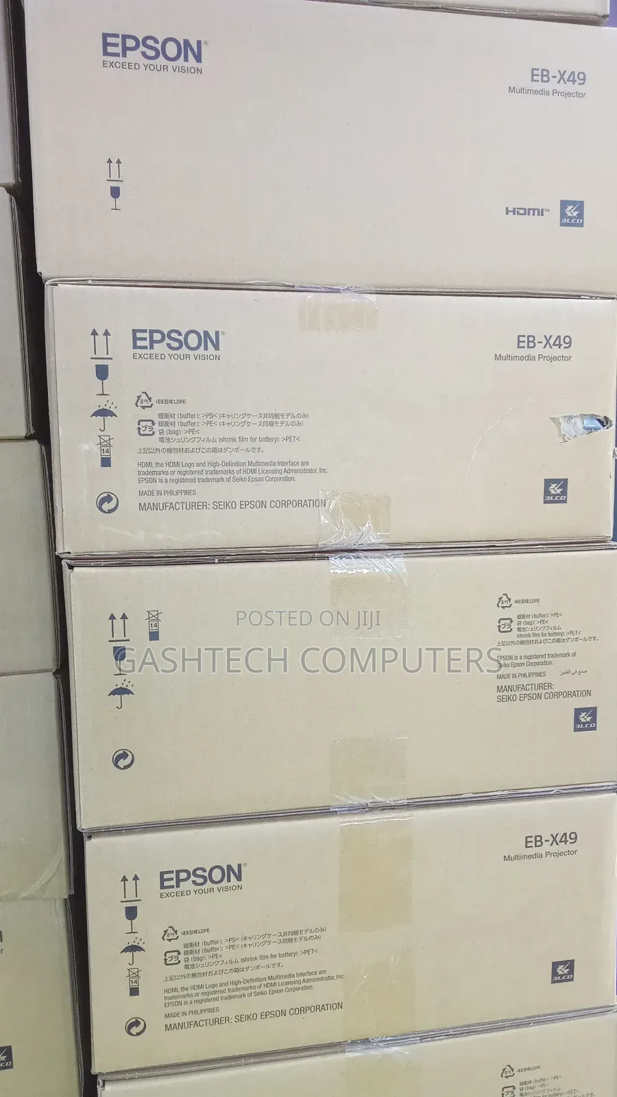 X-49 Epson 3000 Lumen Brand New Projector