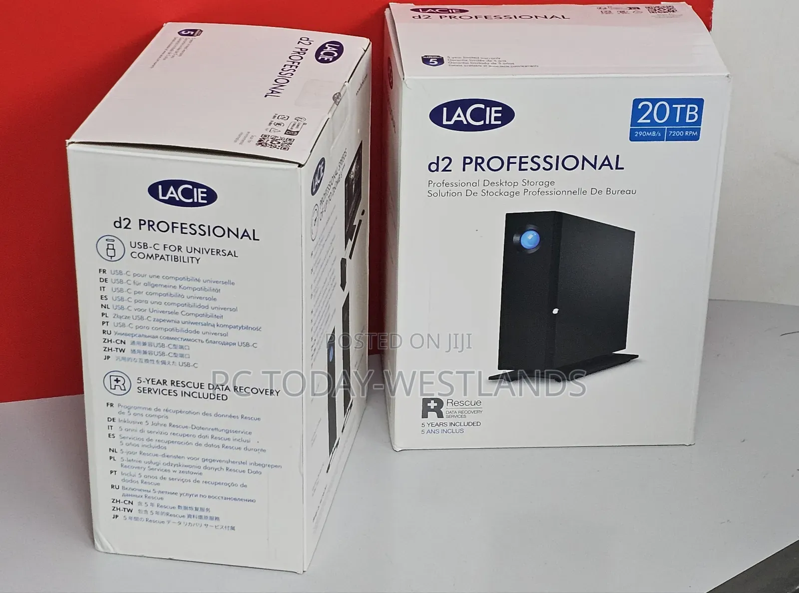 Lacie 20tb D2 Professional Usb 3.2 Gen 2 Type-c External Hdd