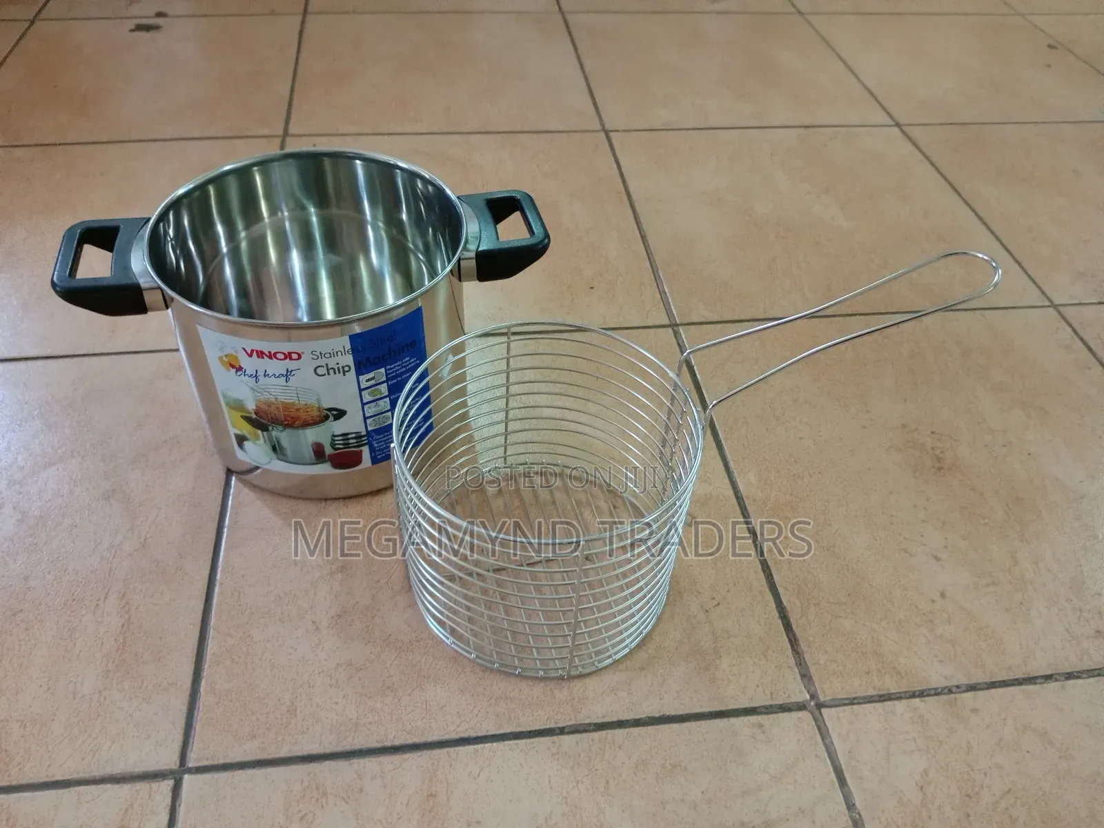 Steel Chips Making Pot/Sufuria/Deep Frying Sufuria
