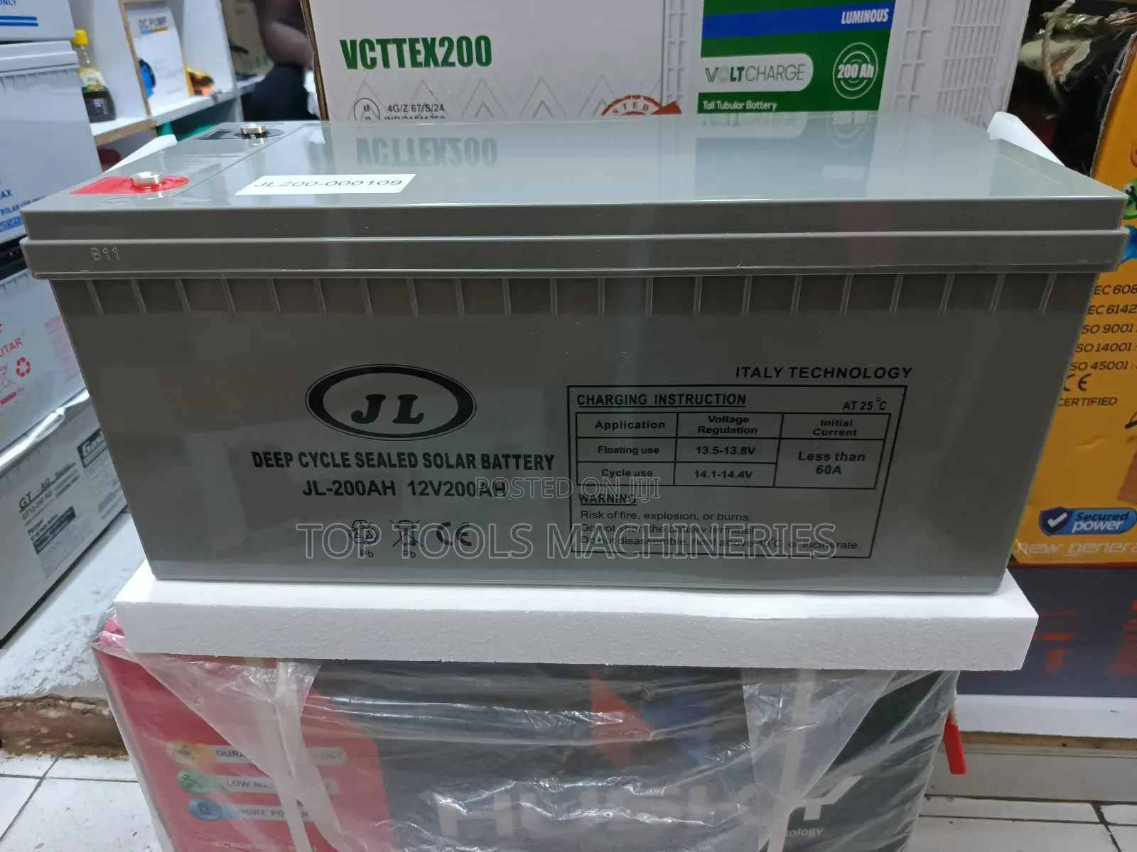 Jl 200ah 12v Deep Cycle Sealed Solar Battery