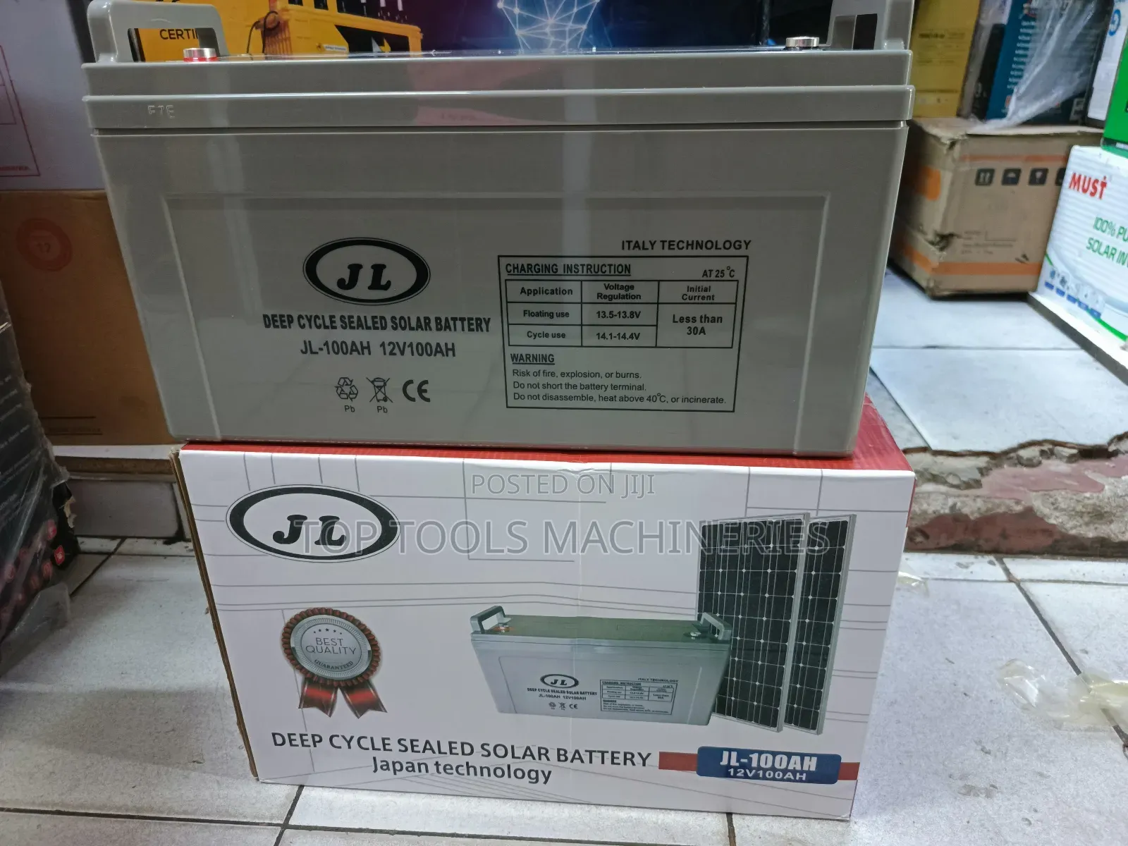 Jl 100ah 12v Deep Cycle Sealed Solar Battery
