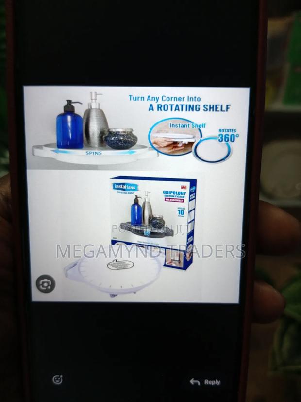 Rotating Corner Shelf 360 Degree/Wall - Mounted Corner Shelf - thumbnail 7