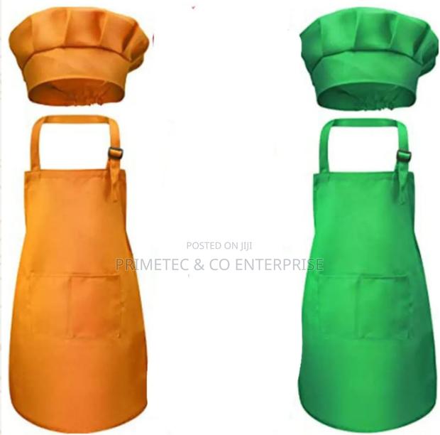 Kids Apron Set With Cap/Hat - main view