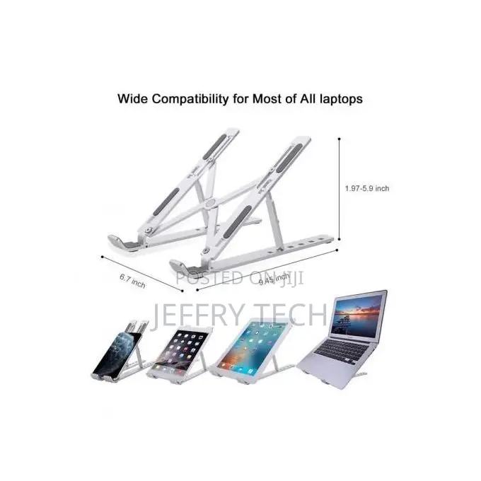 7-Position Adjustable Multi-Function Aluminum Laptop Stand