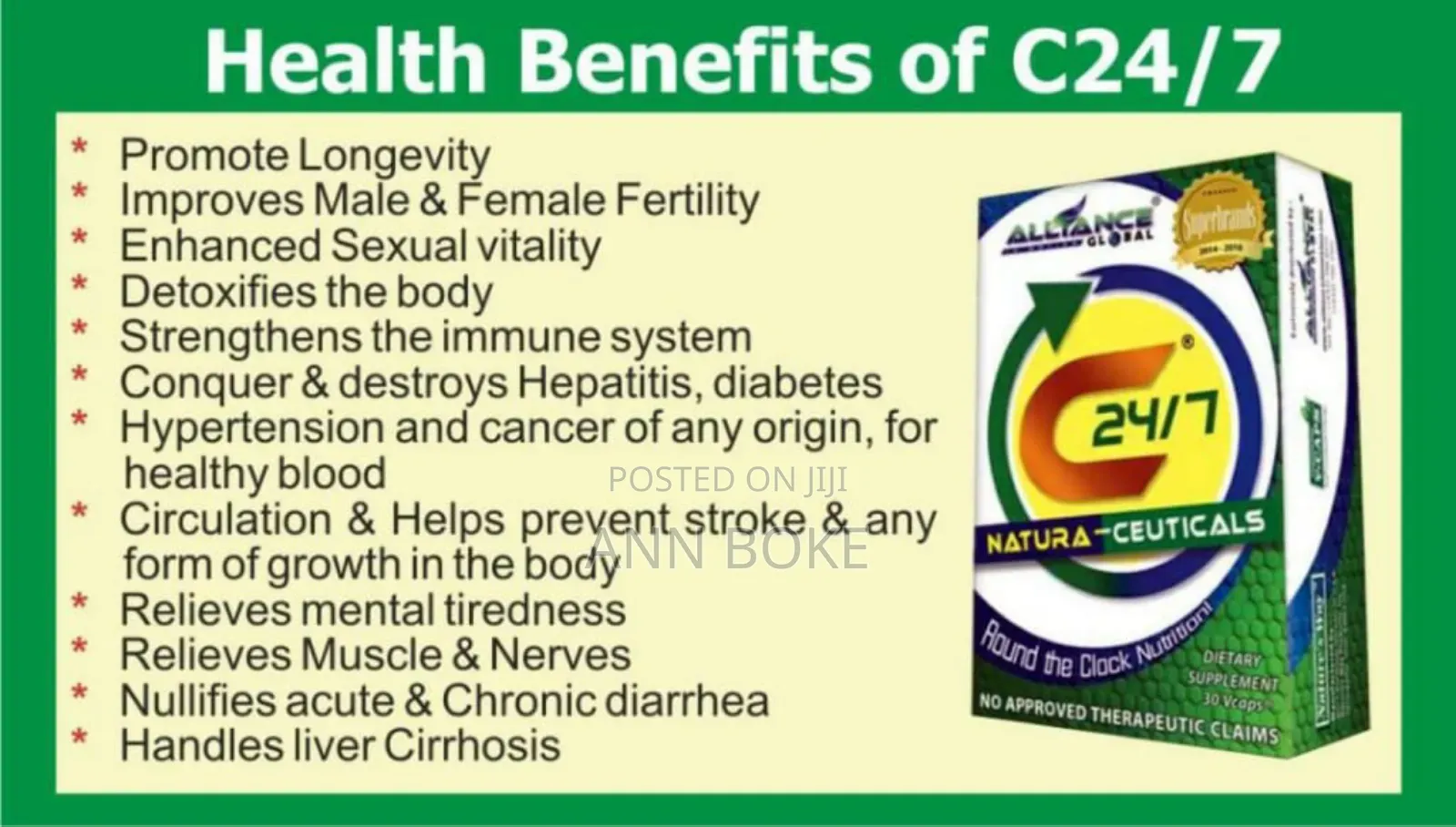 Food Supplements Organic