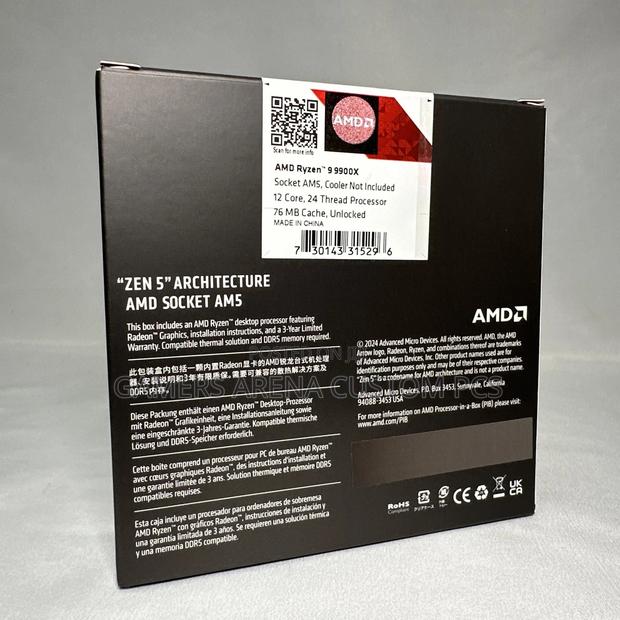 Amd Ryzen 9 9900x 12-Core, 24-T Unlocked Desktop Processor - thumbnail 2