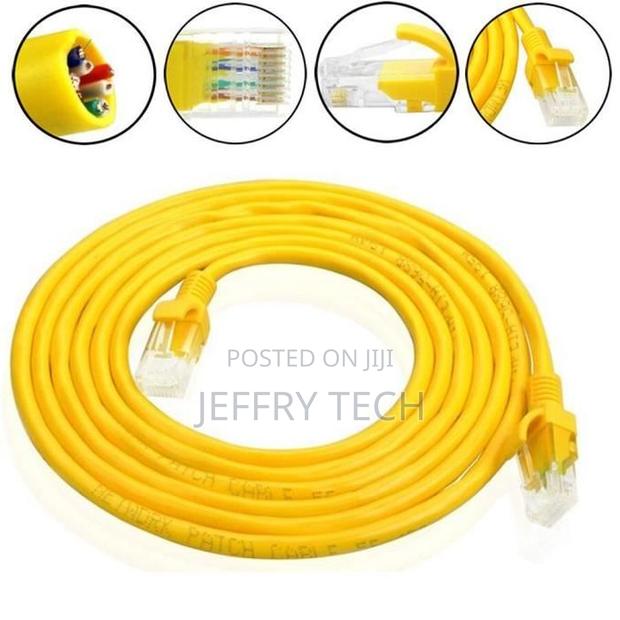 External Network Cable Yellow Cat5e Ethernet Cable 5m - main view