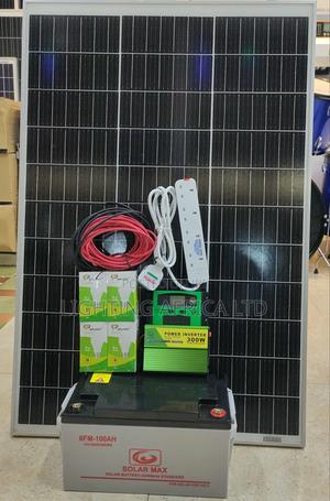 120w Solar + 100ah Battery + 300w Inverter Full Kit - thumbnail 2