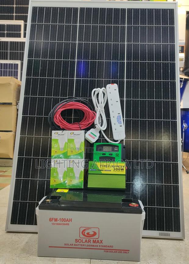 120w Full Solar Kit Complete With 100ah Battery - main view