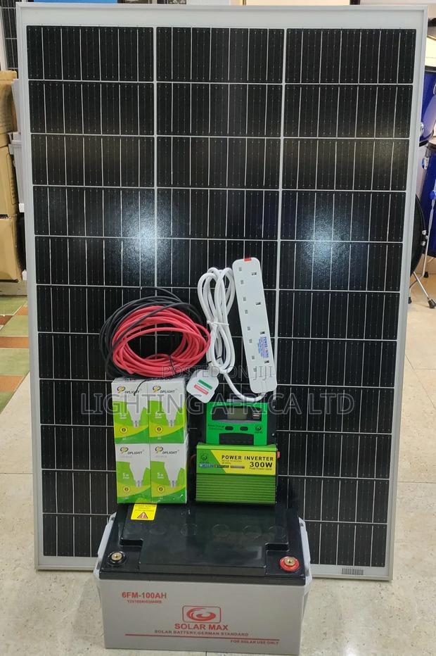 150 Watts Solar + 100ah Battery Full System.