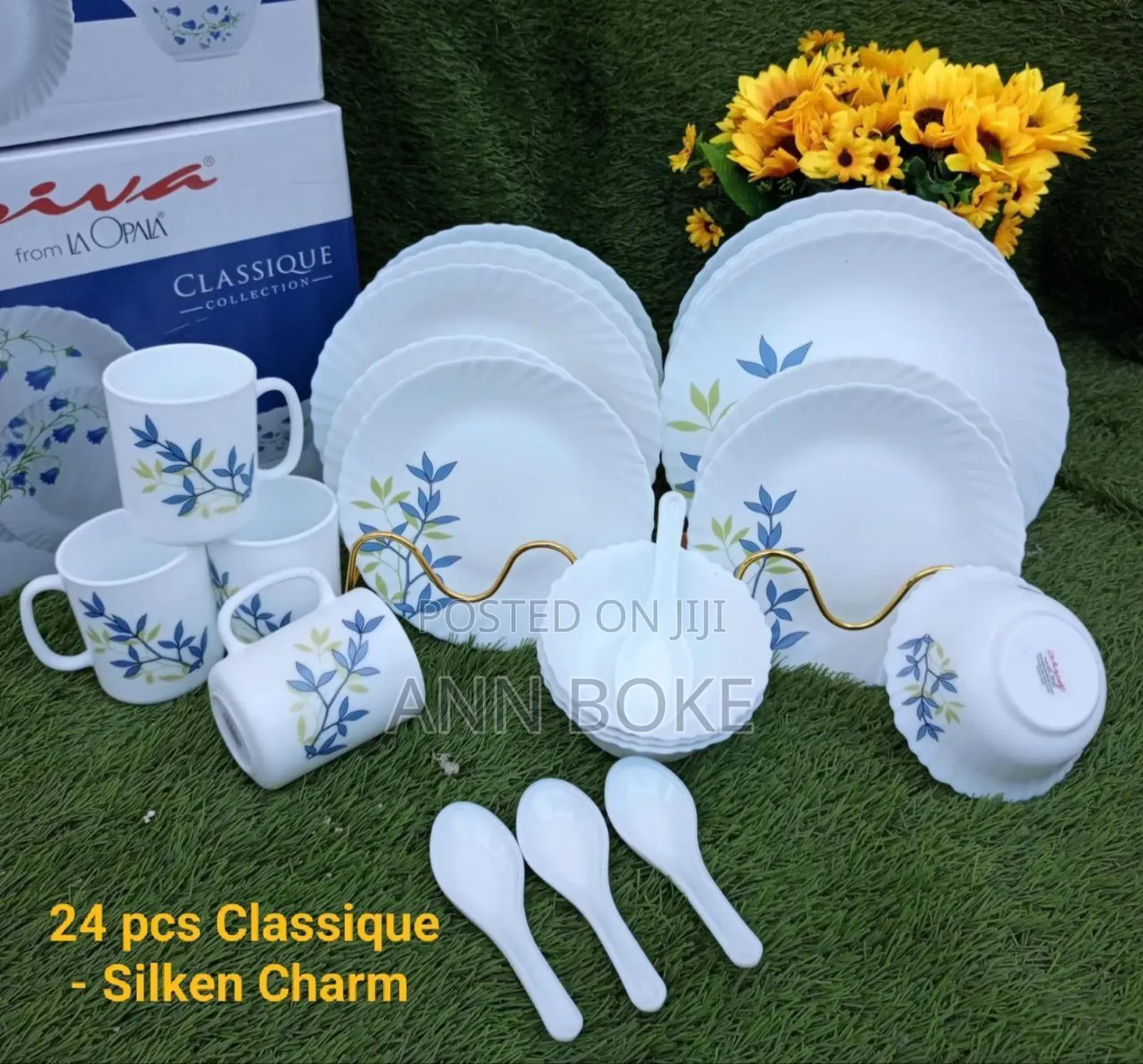 24 PCS Classique Glass Dinner Sets 
Lush Green