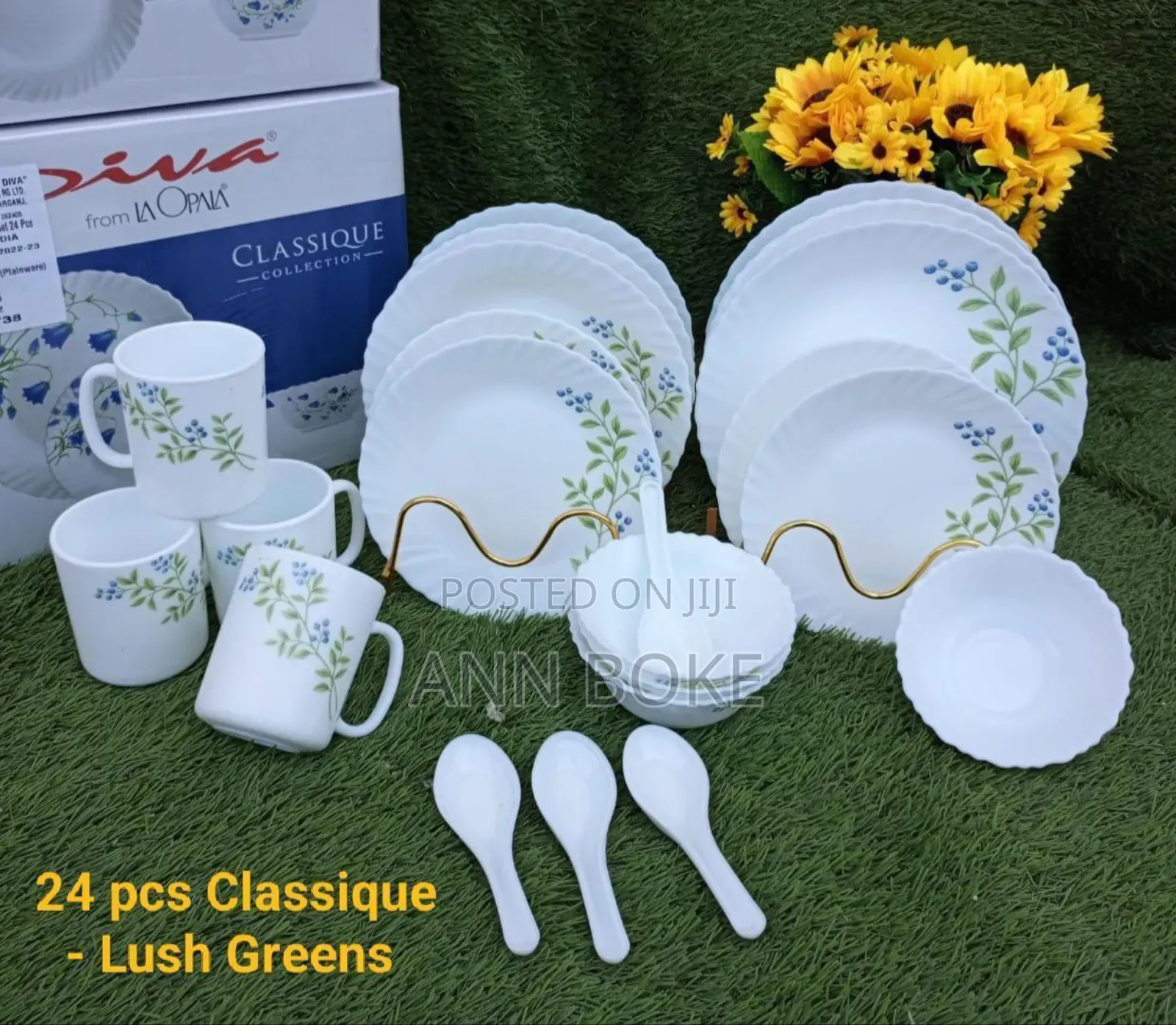 24 PCS Classique Glass Dinner Sets 
Lush Green 
 at 5000