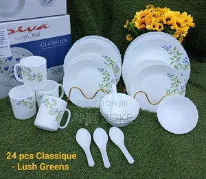 24 PCS Classique Glass Dinner Sets 
Lush Green 
 at 5000